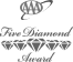 The logo for the AAA Five Diamond Award in grayscale.