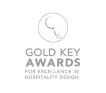 The logo for the Gold Key Awards in grayscale.