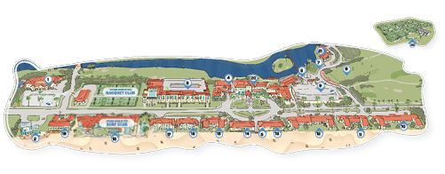 an illustration of the resort map