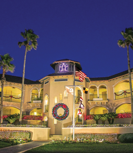 Holiday Front of Lodge