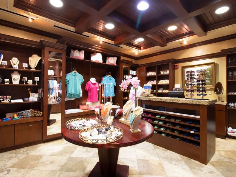 Items on display at the Lodge Lobby Shop