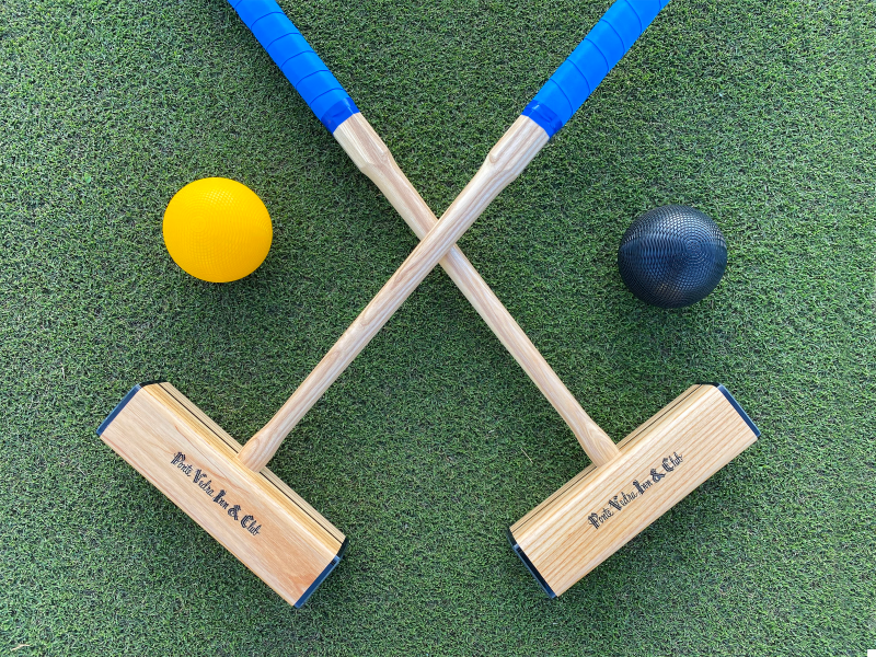 Crossed Croquet Mallets