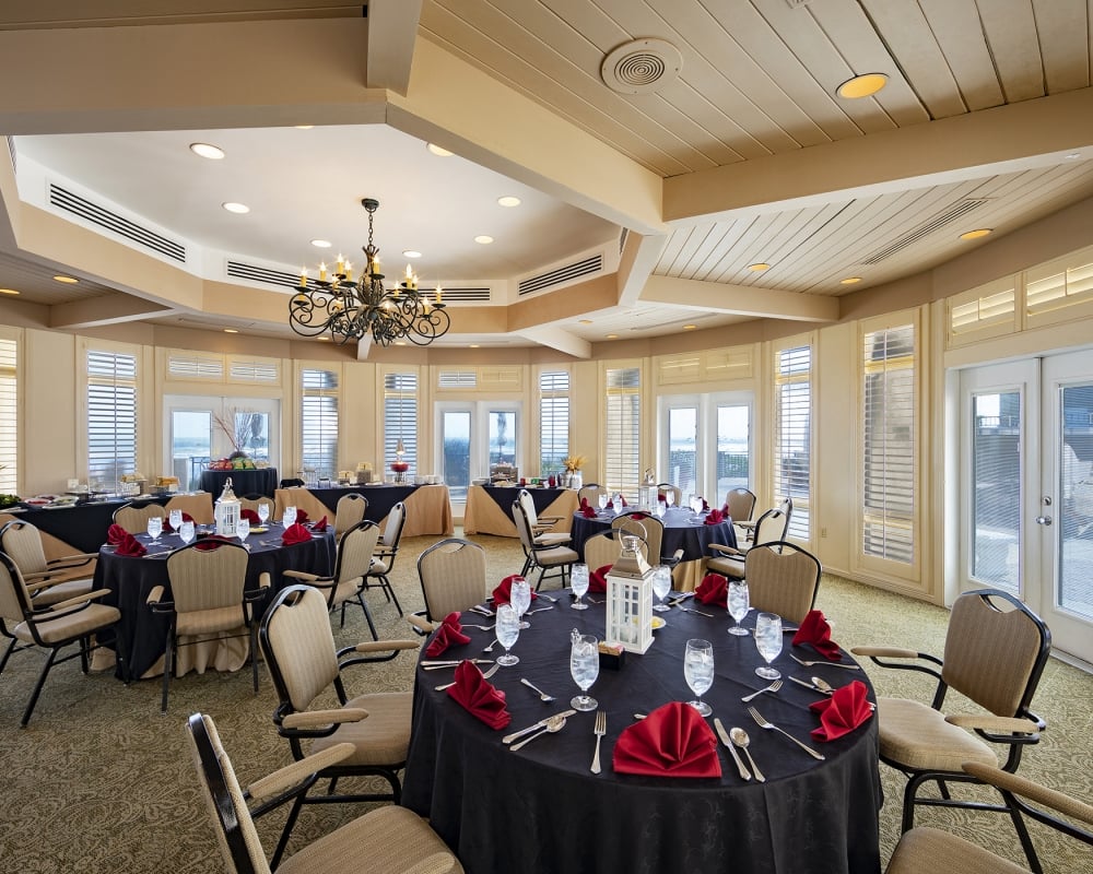 interior of meeting space