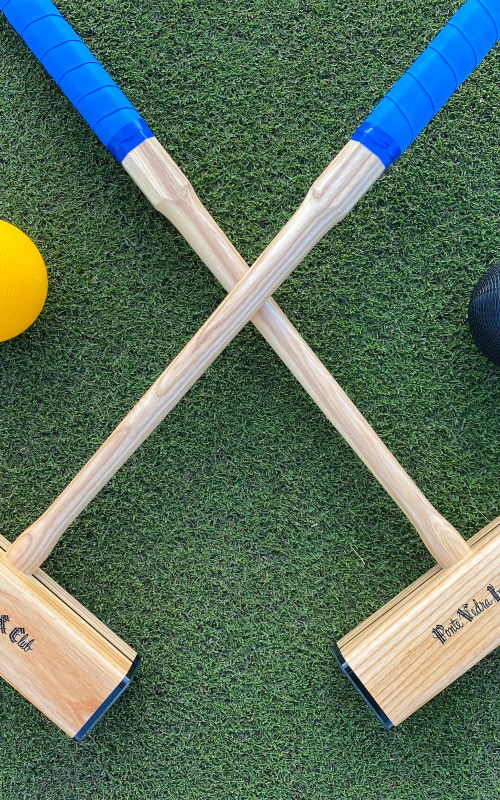 Crossed Croquet Mallets