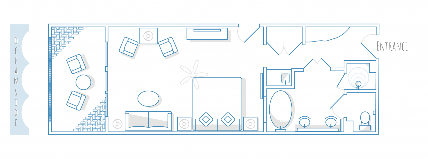 Room Layout for Ponte Vedra Inn & Club Luxury Suite